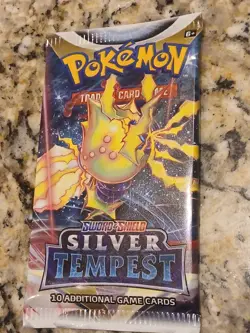 Pokemon Sword And Shield Silver Tempest Factory Sealed Booster Pack ~ 10 Cards! - Image 2