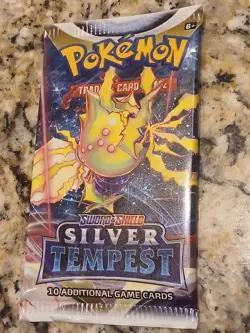 Pokemon Sword And Shield Silver Tempest Factory Sealed Booster Pack ~ 10 Cards! - Image 3