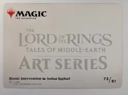 Heroic Intervention Art Card (Gold-Stamped Signature) Art Series, NM - MTG - Image 2