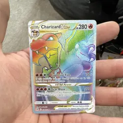 Pokemon Charizard VSTAR Rainbow Secret Rare Holo Brilliant Stars 174/172 2022 - Image 1