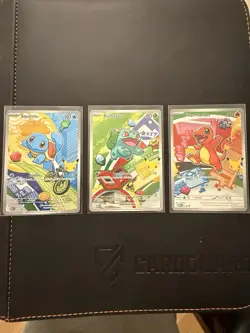 Full Set of 9 Pokemon First Partner Series 1 Illustration Collection English - Image 2