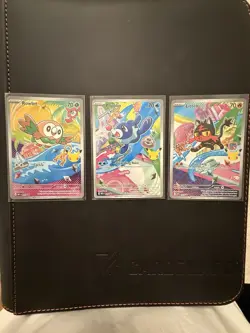 Full Set of 9 Pokemon First Partner Series 1 Illustration Collection English - Image 4