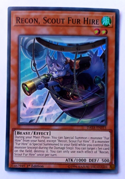 Recon, Scout Fur Hire - DASA-EN015 Super Rare - 1st Edition - Yugioh - Image 1