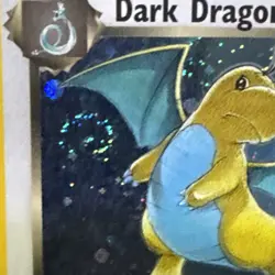 Pokemon Team Rocket Dark Dragonite Rare Holo Swirl Foil Card 5/82 - Image 3