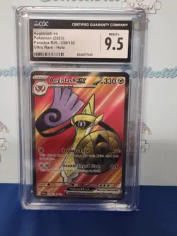 Pokemon 2023 Paradox Rift Cgc 9.5 Mint Aegislash Ex Ultra Rare Holo Card - Image 2