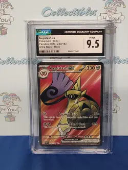 Pokemon 2023 Paradox Rift Cgc 9.5 Mint Aegislash Ex Ultra Rare Holo Card - Image 4