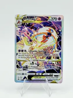Pokemon Deoxys VSTAR TCG Holo Card Crown Zenith: Galarian Gallery GG46/GG70 - Image 1