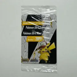 Ash's Pikachu SM108 Overseas Official Promo Pokemon Card English NEW Sealed - Image 2
