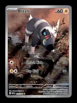 BLITZLE 114/086 ILLUSTRATION RARE WHITE FLARE POKEMON HOLO NM/M - Image 1
