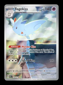 TOGEKISS 235/217 ILLUSTRATION RARE ME: ASCENDED HEROES POKEMON HOLO NM/M - Image 1