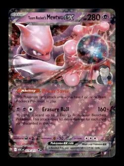 TEAM ROCKET'S MEWTWO EX 079/217 ME: ASCENDED HEROES POKEMON HOLO NM/M - Image 1