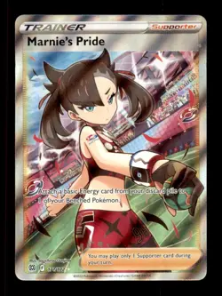 MARNIE'S PRIDE 171/172 ULTRA RARE BRILLIANT STARS POKEMON HOLO LP - Image 1