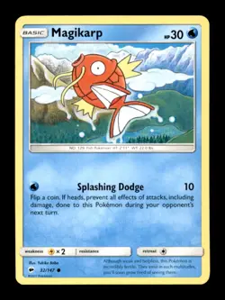 MAGIKARP 32/147 C BURNING SHADOWS POKEMON LP - Image 1