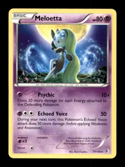 MELOETTA (BOUNDARIES CROSSED) 77/149 R DECK EXCLUSIVES POKEMON LP - Image 1