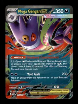 MEGA GENGAR EX 125/217 DOUBLE RARE ASCENDED HEROES POKEMON HOLO NM/M - Image 1