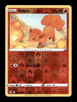 VULPIX 028/264 C FUSION STRIKE POKEMON REVERSE HOLO LP - Image 1