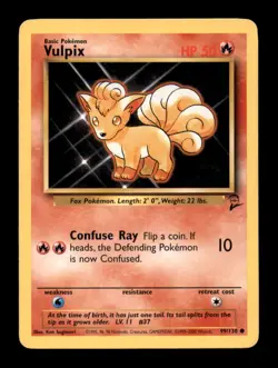 VULPIX NM/M 99/130 C BASE SET 2 POKEMON - Image 1