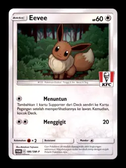 [US Seller] EEVEE 166/236 P KFC STAMPED PROMO POKEMON INDONESIAN NM/M - Image 1