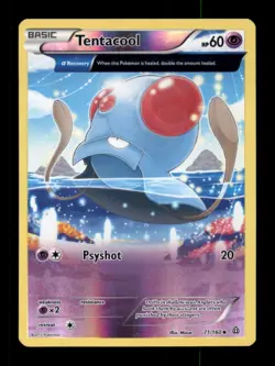 TENTACOOL 71/160 UC PRIMAL CLASH POKEMON REVERSE HOLO LP - Image 1
