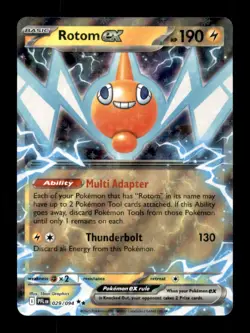 ROTOM EX 029/094 DOUBLE RARE PHANTASMAL FLAMES POKEMON HOLO NM/M - Image 1