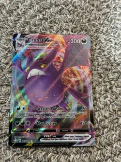 Pokemon Crobat VMAX 045/072 Shining Fates Full Art Ultra Rare Holo 300 HP Card - Image 1