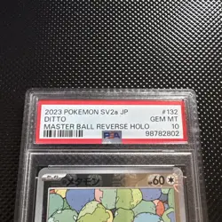 2023 POKEMON JAPANESE SV2A-POKEMON 151 MASTER BALL REVERSE HOLO DITTO PSA 10 - Image 3