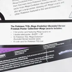 Pokemon TCG: Mega Evolution Ascended Heroes Premium Poster Collection Lucario - Image 5