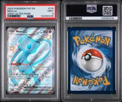 Pokemon TCG Mew ex 216/091 SV: Paldean Fates Shiny Ultra Rare Holo PSA 9 - Image 1