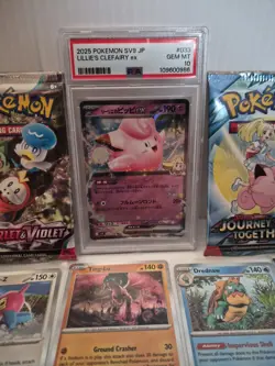 Pokemon card lot One card graded PSA 10 And 2 Sealed Packs. 12 Cards Total. - Image 2