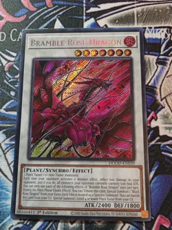 Bramble Rose Dragon - DOOD-EN039 - Secret Rare - 1st Edition - LP - Image 1
