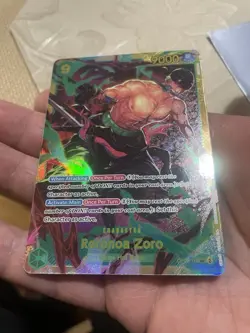 One Piece Wings of the Captain RORONOA ZORO OP06-118 Secret Rare TCG English - Image 1