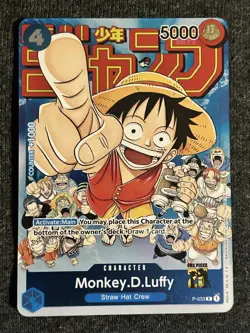 Monkey.D.Luffy P-033 Event Pac k 2 One Piece Exclusive Promo Card - Image 1