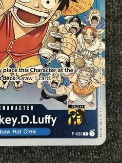 Monkey.D.Luffy P-033 Event Pac k 2 One Piece Exclusive Promo Card - Image 4