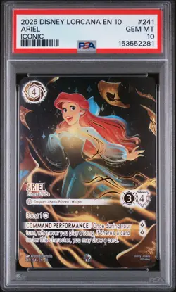 PSA 10 ARIEL Ethereal Voice 241/204 ICONIC Disney Lorcana Whispers in the Well - Image 1