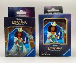 Ravensburger Disney Lorcana: Deck Box and Sleeves featuring Tiana (B248) - Image 1