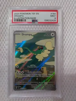 2024 Pokemon drampa 184 card graded psa mint 9 - Image 1