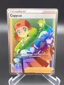 Pokemon Evolving Skies Copycat Full Art Rainbow Holo Card 222/203 Secret Rare - Image 1