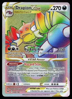 Drapion VSTAR 200/196 Rainbow Rare Lost Origin Pokemon Card - Image 1