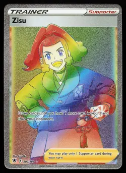 Zisu 207/189 Rainbow Rare Astral Radiance Pokemon Card - Image 1