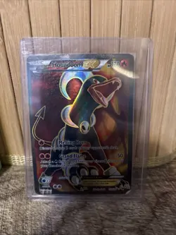 Pokemon TCG Houndoom-EX Full Art Ultra Rare Card Breakthrough 153/162 Holo - Image 1