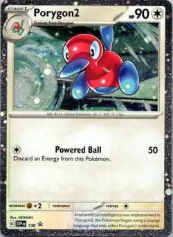 Porygon2 - (Cosmos Holo) Promo SV: Scarlet & Violet Promo Cards 138 NM - Image 1