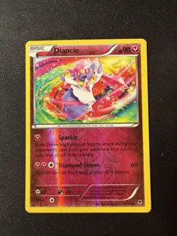 Pokemon TCG Diancie Card 71/119 Rare Holo Reverse Holo XY: Phantom Forces - Image 1