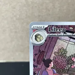 Pokemon TCG Lileep Full Art Illustration Rare Holo Stellar Crown 145/142 Card NM - Image 3