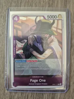 Page One OP01-112 R Rare Romance Dawn One Piece Card Game TCG English - Image 1
