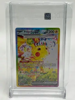 Pokemon Pikachu ex Surging Sparks Special Illustration Rare #238 TAG 10 Gem Mint - Image 1