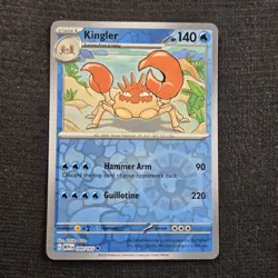 Pokemon TCG Scarlet & Violet 151 Kingler Reverse Holo Card 99 - Image 1