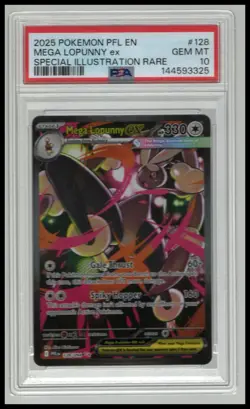 PSA 10 Mega Lopunny ex #128 Pokemon Phantasmal Flames SIR - Image 1