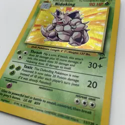 Nidoking Holo 11/130 Base Set 2 Pokemon Card TCG LP Condition - Image 2