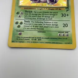 Nidoking Holo 11/130 Base Set 2 Pokemon Card TCG LP Condition - Image 4