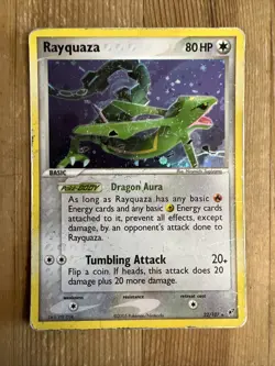 Pokemon TCG Rayquaza EX Deoxys 22/107 Holo Rare DMG - Image 1